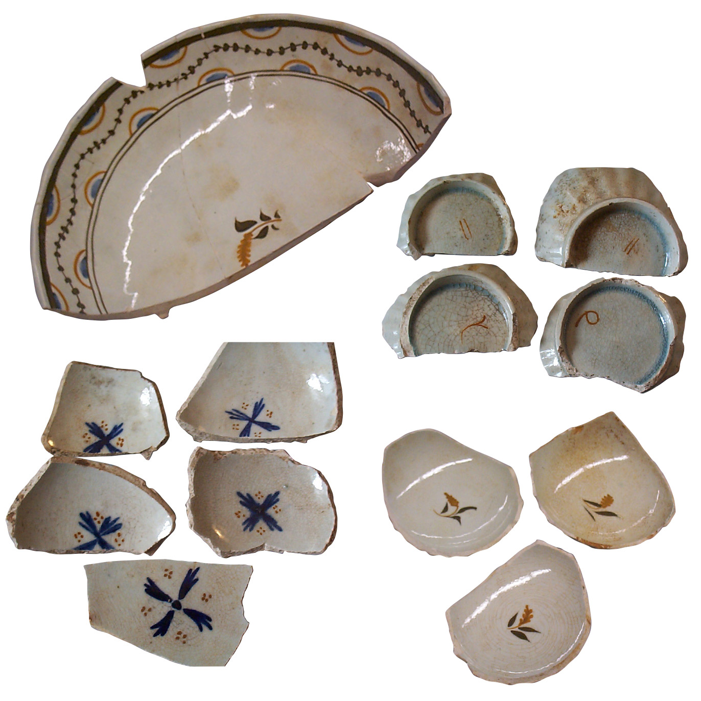 Examples of Pottery sherds