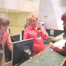 Museum front desk 