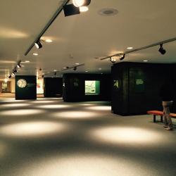 lighted exhibition space