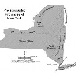NYS physiographic map