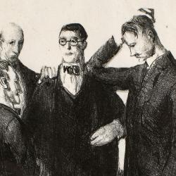 Four Friends by George Bellows, 1921 (detail)