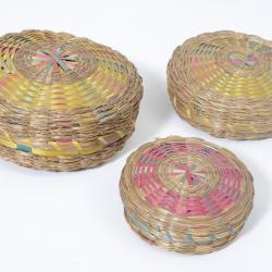 three baskets