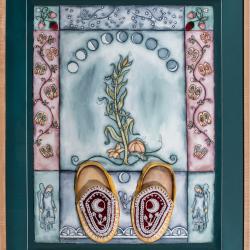 Never Alone, 2013 by Dawn Dark Mountain and Karen Ann Hoffman, OnΛyota'a:ka (Oneida Nation, WI)