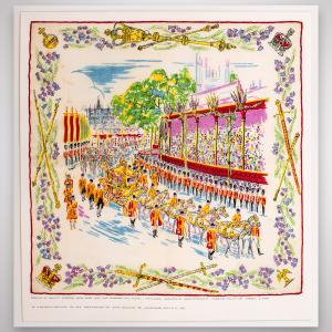 New Acquisition: Souvenir Handkerchief Designed by Marion Weeber 