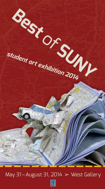 SUNY Student exhibition poster graphic