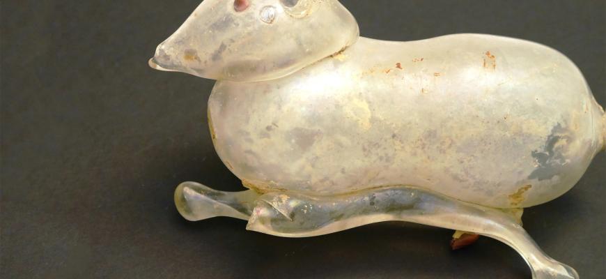 Glass Rodent Figurine