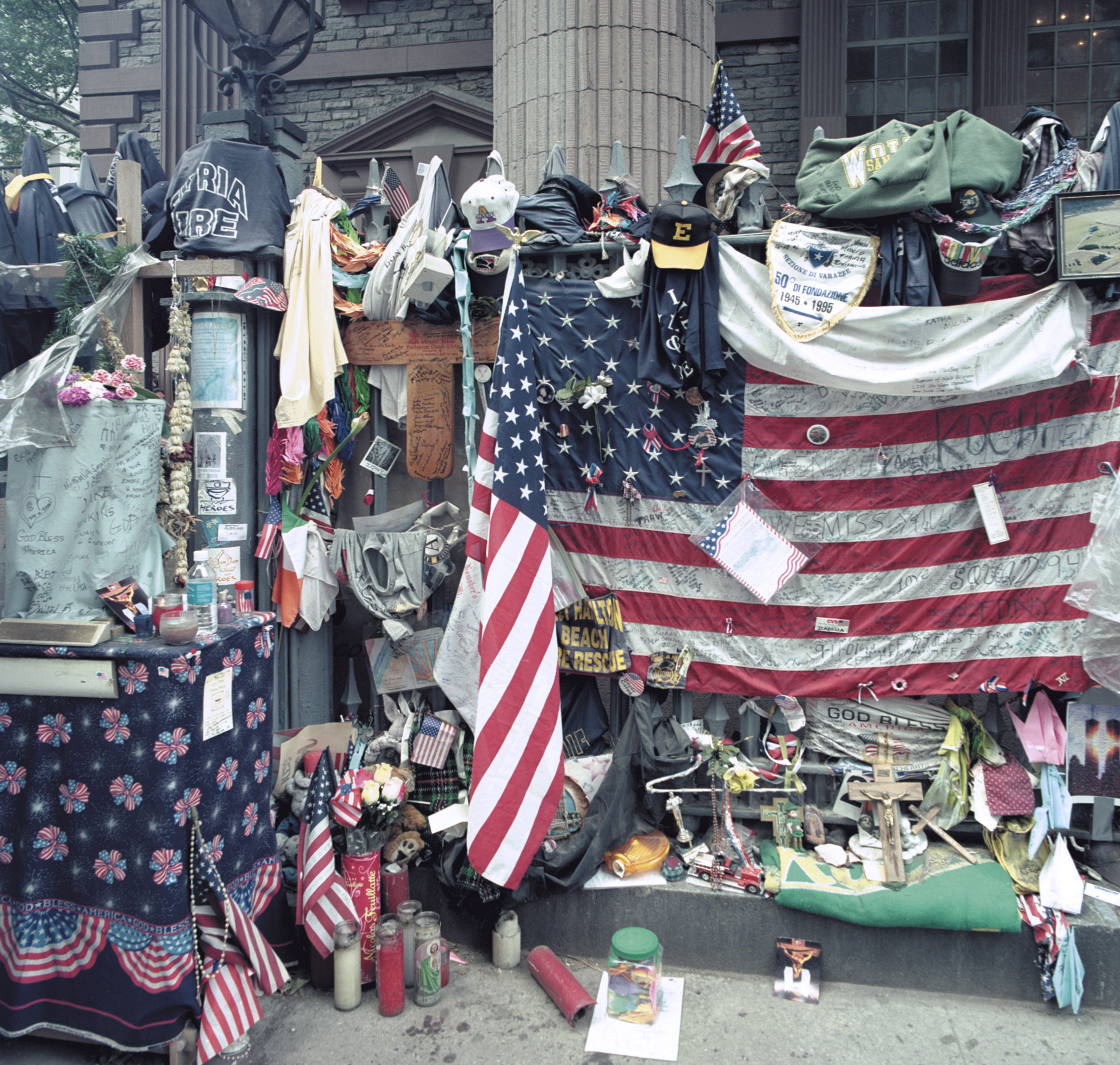 objects of response left at Ground Zero